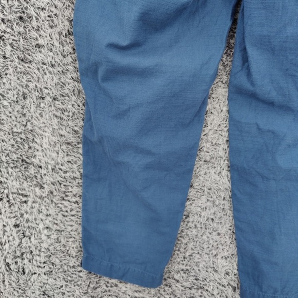 J.Crew Cotton Camp Pants Womens Coastal Slim Chino SZ 4 Blue Resort Travel Beach - Picture 14 of 16